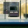 Фото Duravit XSquare База на ножках  на 2 раковины  1400х578х400 мм, с 4 выдв ящик, Цвет Темно-лиловый шелковисто-матовый (без консоли)