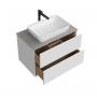 Фото Kerama Marazzi PLB.M.80.2\WHT.V Тумба Plaza Modern/Плаза Модерн подвесная 80, 2 ящика, белая глянцевая