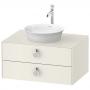 Фото Duravit White Tulip  Тумбочка подвесная, 408x800x550 мм, 2 ящика с ручкой, цвет: Nordic White HighGloss