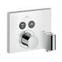 Фото Axor ShowerSelect Термостат с 2 запорными клапанами, держателем FixFit, СМ, внешняя часть, цвет: хром