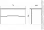 Фото Тумба под раковину BelBagno Luxury 80 см LUXURY/SOFT-800-2C-SO-BL-P Bianco Lucido
