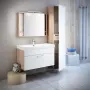 Фото Тумба под раковину IDDIS Mirro 80 подвесная белая дерево (MIR80W0i95)