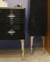 Фото Тумба для раковины Angelo Bagno Aria 80 см черная-хром (AR80BC)