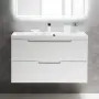 Фото Тумба под раковину BelBagno Vittoria 100 см VITTORIA-1000-2C-SO-BL Bianco Lucido