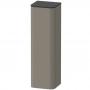 Фото Duravit Happy D.2 Plus Пенал подвесной 133.6x40x36см 1 дверь, 3 стекл. полки, DX, цвет: stone grey satin matt