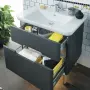 Фото Тумба с раковиной VitrA Sento 80 60836 матовый антрацит