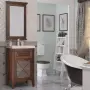 Фото Тумба с раковиной Opadiris Палермо 50 R светлый орех (00-00002360+030900-u)