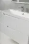 Фото Тумба с раковиной BelBagno Vittoria 100 bianco lucido (VITTORIA-1000-2C-SO-BL+BB1000/450-LV-MR-AST)