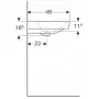 Фото Раковина Geberit Smyle Square 75x48 500.249.01.1