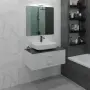 Фото Тумба под раковину La Fenice Cubo Bianco 80 см белая матовая