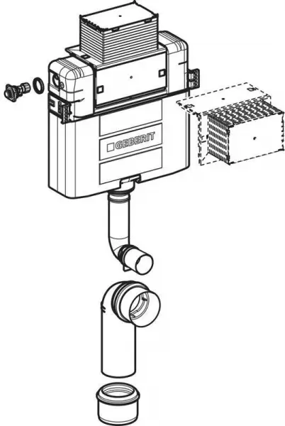 Фото Скрытый бачок GEBERIT Duofix Omega 98 109.050.00.1