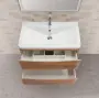Фото Тумба с раковиной BelBagno Acqua 100 подвесная, rovere rustico (ACQUA-1000-2C-SO-RR+BB1000/455-LV-MR-ALR)