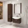 Фото Тумба с раковиной Акватон Ария 50 1A1403K0AA430 (темно-коричневый)