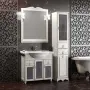 Фото Шкаф-пенал Opadiris Тибет 40 Z0000012648 R с б/к, белый матовый