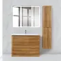 Фото Тумба с раковиной BelBagno Albano 80 напольная, rovere rustico (ALBANO-800-2C-PIA-RR+BB800/455-LV-MR-ALR)