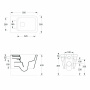 Фото Alice Hide Square комплект: Подвесной унитаз, форма-квадрат, белый глянцевый,  без сливного механизма, Сиденье для унитаза softclose, Набор крепежный