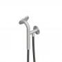 Фото QuadroDesign Душевой гарнитур, настенный, цвет: Brushed Stainless Steel