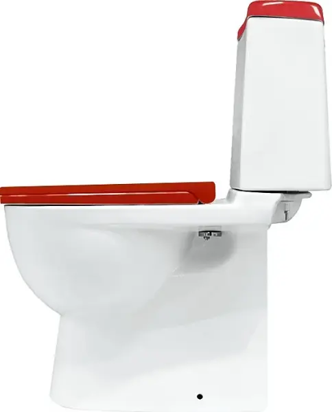 Фото Унитаз-компакт Sanita Luxe Best Color Red BSTSLCC07110522 с сиденьем Soft Close