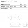 Фото DEA DESIGN Soul Ванна отдельностоящая 170x70xh60 см, материал: Solid Surface искуственный камень, цвет: White №18