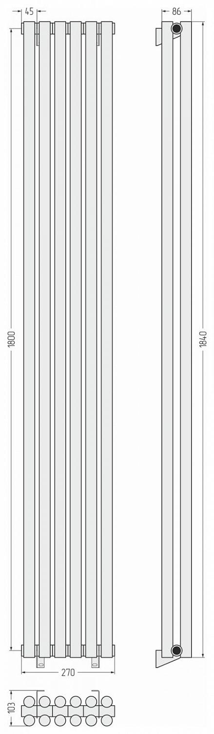 Фото ДР Сунержа Эстет-11 н/ж 1800х270 / 6 сек (Золотой шёлк)