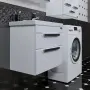 Фото Тумба с раковиной СанТа Калипсо Люкс 60 подвесная 2 ящика (217009лN+Фостер60)