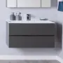 Фото Тумба с раковиной Aquanet Алвита 100 серый антрацит (00240112+00222717)