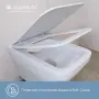 Фото Aqueduto ESTETA Унитаз подвесной 520*370 безободковый, сиденье с микролифтом, белый матовый