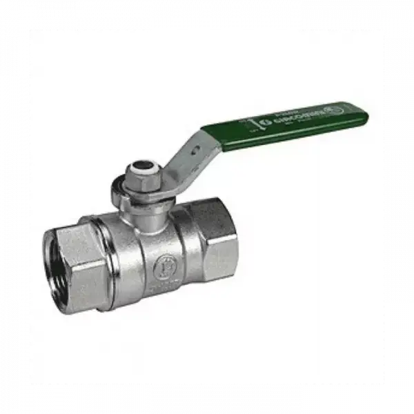 Фото Кран шаровой латунь хром R250W Ду 40 Ру35 ВР рычаг Giacomini R250WX027
