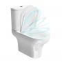Фото Kerama Marazzi BG.Pro.seat.01\WHT Сиденье Buongiorno Pro/Бонджорно Про для унитаза, белое глянцевое