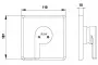 Фото Смеситель для душа E.C.A. Icon 102167101HEX-Y