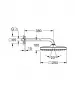 Фото Верхний душ GROHE Tempesta Cube 250, 9,5 л/мин, 1 режим, 380 мм, черный матовый (266872430)