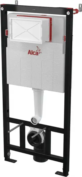 Фото Система инсталляции Alcaplast Sadromodul AM101/1120-3:1RUS SET+M70 с белой кнопкой