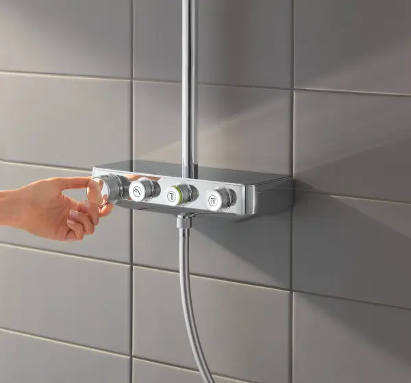 Фото 26508000 Euphoria SmartControl 310 DUO Cube Душевая система с термостатом, хром