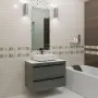 Фото Тумба под раковину La Fenice Elba Twin Grigio 90 см серая матовая