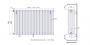 Фото Стальной трубчатый радиатор КЗТО Гармония А40-2 500 / 33 секции с боковой подводкой (Гармония А40 2-500-33)