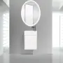 Фото Тумба с раковиной BelBagno Pietra Mini 40 L bianco lucido (PIETRA MINI-400-1A-SO-BL-L+BB-400-PM-LVB)