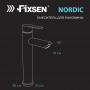 Фото Смеситель для раковины-чаши Fixsen NORDIC высокий излив, однорычажный, керамический картридж, черный (FX-8809B)