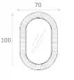 Фото Зеркало Angelo Bagno SUN 70x100 см хром (ABS70MIRC)