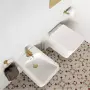 Фото Aqueduto GEOMETRICO Смеситель для биде, шлифованное золото