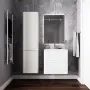 Фото Комплект тумба Итана Roberto 60 (597х454х606) подвесная, с раковиной Adel 60/Adelina 60, белый глянец (CS00090043)