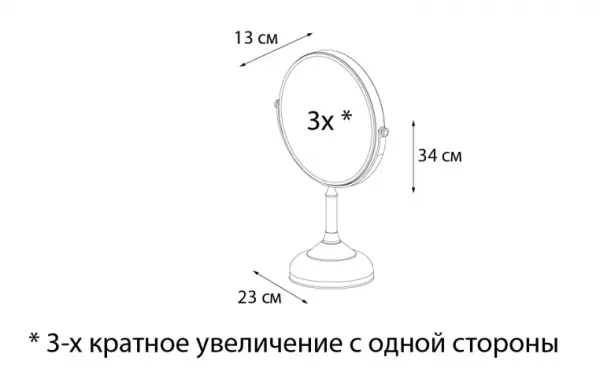 Фото Зеркало FIXSEN Antik косметическое настольное (FX-61121A)