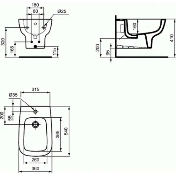 Фото Комплект биде с инсталляцией Ideal Standard Esedra D386401 подвесной белый