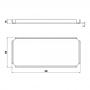 Фото QuadroDesign Поднос 31.8х13.8х1.9см., подвесной, цвет: Brushed Stainless Steel