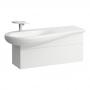 Фото Laufen Alessi One Тумба под раковину 814973, 995х320х440мм, с 1 ящик, с сифоном, слив слева, цвет: белый матовый