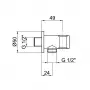 Фото Шланговое подключение Webert Comfort AC0478980