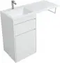 Фото Тумба с раковиной Aquanet Токио 48 1 ящик, c бельевой корзиной (00239289+00235497)