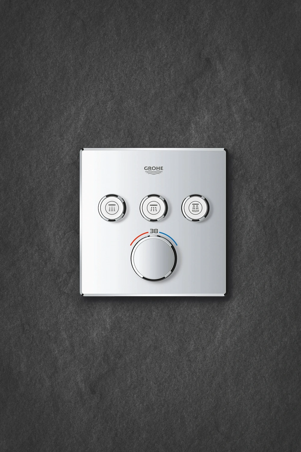 Фото 29126000 Grohtherm SmartControl Внешняя часть термостатического смесителя на 3 выхода, хром