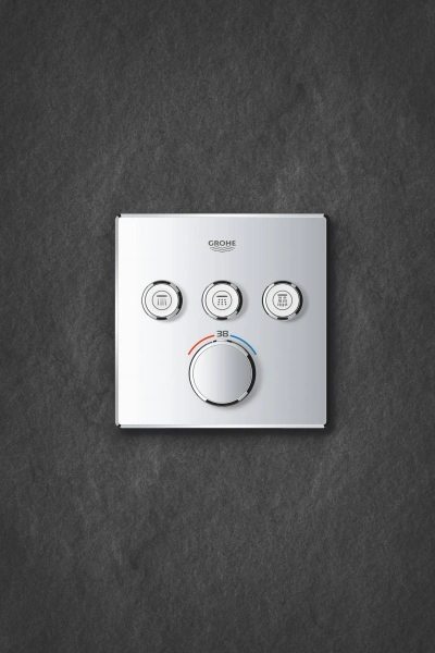 Фото 29126000 Grohtherm SmartControl Внешняя часть термостатического смесителя на 3 выхода, хром