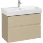 Фото Тумба с раковиной Roca Oleta 80 857640515+3274C500Y подвесная Капучино