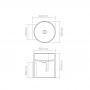Фото Dea Design Pedestal Basin Раковина 40х42х55см., напольная, без отв., Solid Surface, цвет: Black №16